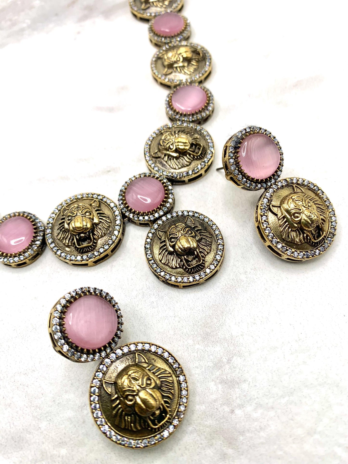 Sabyasachi inspired necklace and /vintage fusion/monalisa stone work