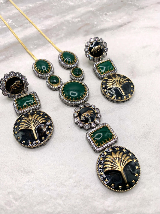 Sabyasachi inspired necklace and earrings.